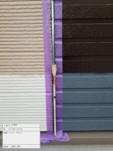 東京都大田区　外壁塗装工事　目地コーキングの打ち替えの流れ