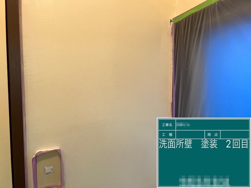 東京都台東区｜ビル 内壁クラックの補修・塗装を実施いたしました