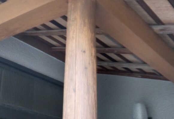 東京都葛飾区　S様邸　外壁塗装工事　木部は他のところよりも劣化が早い？