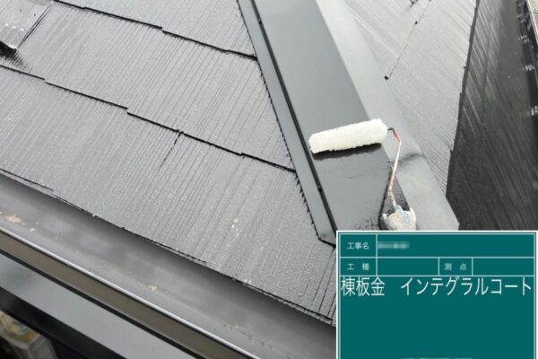 東京都足立区　N様邸　屋根塗装工事｜屋根板金 インテグラルコート塗布
