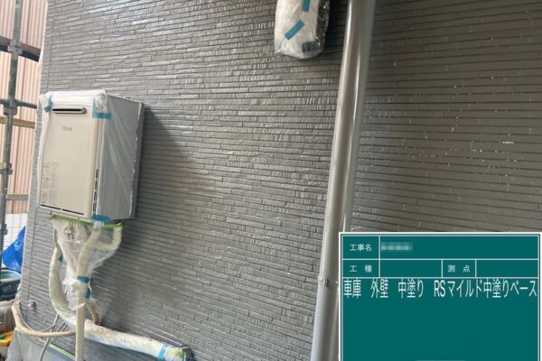 東京都台東区　N様邸　外壁塗装の工程 中塗りと上塗りの違いについて