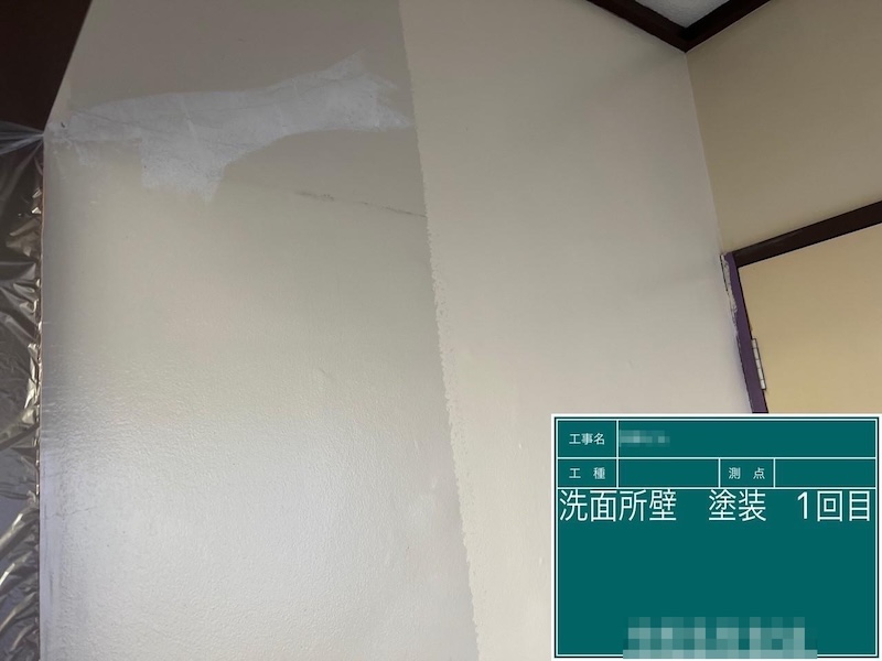 東京都台東区｜ビル 内壁クラックの補修・塗装を実施いたしました